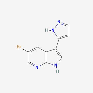 1H-Pyrrolo[2,3-b]pyridine, 5-bromo-3-(1H-pyrazol-3-yl)-