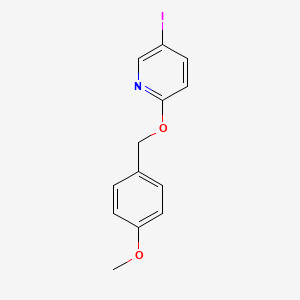 molecular formula C13H12INO2 B8787373 2-(4-Methoxybenzyloxy)-5-iodopyridine 