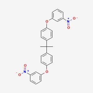 molecular formula C27H22N2O6 B8787454 1-(4-{1-METHYL-1-[4-(3-NITROPHENOXY)PHENYL]ETHYL}PHENOXY)-3-NITROBENZENE 