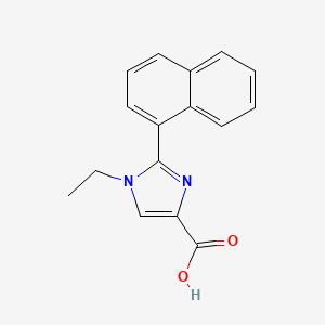 molecular formula C16H14N2O2 B8787486 1-Ethyl-2-(naphthalen-1-yl)-1H-imidazole-4-carboxylic acid CAS No. 906477-11-0