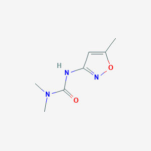 molecular formula C7H11N3O2 B8787529 Urea, N,N-dimethyl-N'-(5-methyl-3-isoxazolyl)- CAS No. 55808-28-1