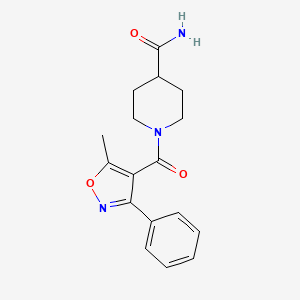 1-[(5-methyl-3-phenyl-4-isoxazolyl)carbonyl]-4-Piperidinecarboxamide