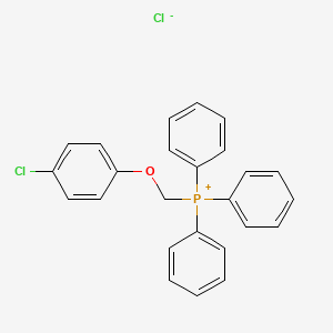 molecular formula C25H21Cl2OP B8787604 [(4-Chlorophenoxy)methyl](triphenyl)phosphanium chloride CAS No. 69743-39-1