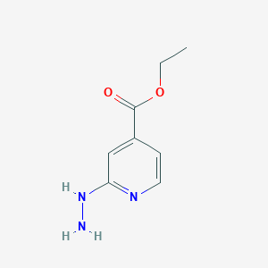 molecular formula C8H11N3O2 B8787611 Ethyl 2-(hydrazino)isonicotinate 