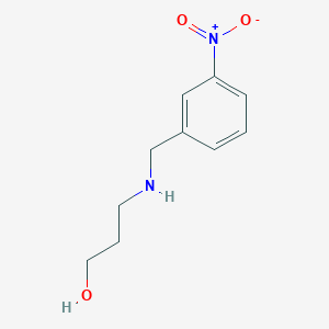 3-{[(3-Nitrophenyl)methyl]amino}propan-1-ol
