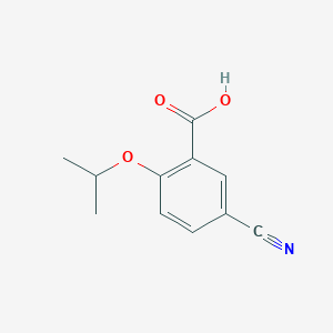 molecular formula C11H11NO3 B8787647 5-Cyano-2-isopropoxybenzoic acid 