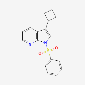 3-cyclobutyl-1-(phenylsulfonyl)-1H-pyrrolo[2,3-b]pyridine
