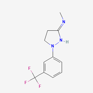 N-methyl-2-[3-(trifluoromethyl)phenyl]-3,4-dihydropyrazol-5-amine