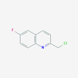 B8787889 2-(Chloromethyl)-6-fluoro-quinoline CAS No. 124050-15-3