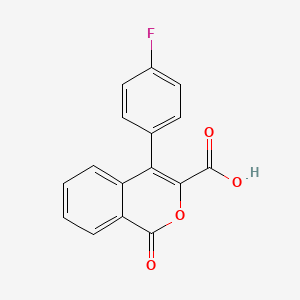 1H-2-Benzopyran-3-carboxylic acid, 4-(4-fluorophenyl)-1-oxo-