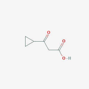 molecular formula C6H8O3 B8787934 3-Cyclopropyl-3-oxo-propionic acid 
