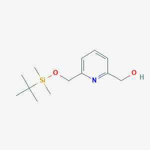 molecular formula C13H23NO2Si B8787946 [6-({[Tert-butyl(dimethyl)silyl]oxy}methyl)pyridin-2-yl]methanol CAS No. 150058-64-3