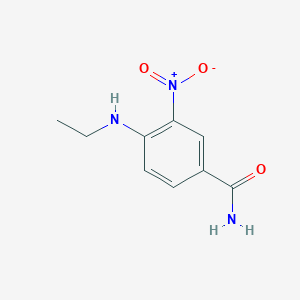 molecular formula C9H11N3O3 B8787965 4-(Ethylamino)-3-nitrobenzamide CAS No. 62306-06-3