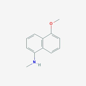 molecular formula C12H13NO B8787970 5-Methoxy-N-methylnaphthalen-1-amine CAS No. 61735-50-0