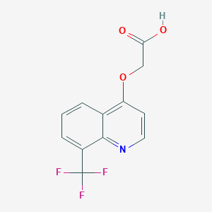 molecular formula C12H8F3NO3 B8787983 2-((8-(Trifluoromethyl)quinolin-4-yl)oxy)acetic acid CAS No. 845264-81-5