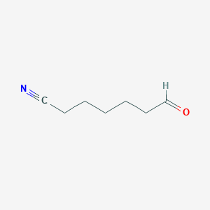 molecular formula C7H11NO B8787994 7-Oxoheptanenitrile CAS No. 18214-15-8