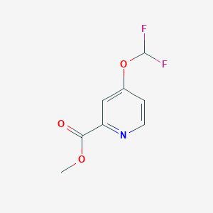 molecular formula C8H7F2NO3 B8788007 Methyl 4-(difluoromethoxy)picolinate 