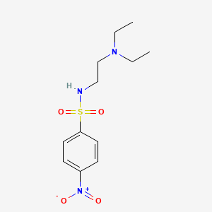 molecular formula C12H19N3O4S B8788026 N-[2-(diethylamino)ethyl]-4-nitrobenzenesulfonamide 