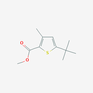 molecular formula C11H16O2S B8788029 Methyl 5-(tert-butyl)-3-methylthiophene-2-carboxylate 