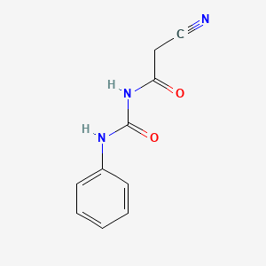 molecular formula C10H9N3O2 B8788104 2-cyano-N-(phenylcarbamoyl)acetamide 