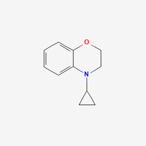 molecular formula C11H13NO B8788179 4-Cyclopropyl-3,4-dihydro-2H-benzo[1,4]oxazine 