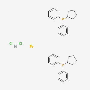 molecular formula C34H38Cl2FeNiP2 B8788215 Ni(dppf)Cl2 
