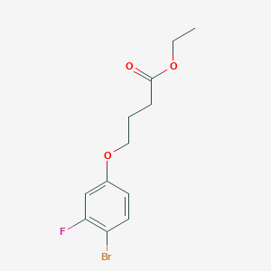 molecular formula C12H14BrFO3 B8788244 Ethyl 4-(4-bromo-3-fluoro-phenoxy)butanoate CAS No. 1443354-83-3