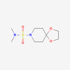 molecular formula C9H18N2O4S B8788264 N,N-dimethyl-1,4-dioxa-8-azaspiro[4.5]decane-8-sulfonamide 