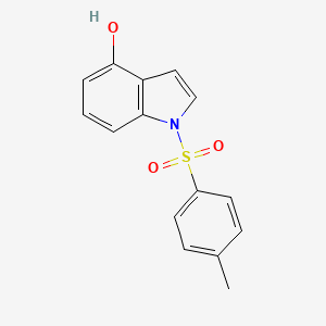 molecular formula C15H13NO3S B8788385 1-[(4-methylphenyl)sulfonyl]-1H-indol-4-ol CAS No. 81038-34-8
