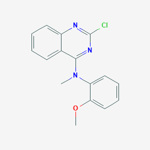 molecular formula C16H14ClN3O B8788433 (2-Chloro-quinazolin-4-yl)-(2-methoxy-phenyl)-methyl-amine CAS No. 827030-73-9