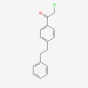 molecular formula C16H15ClO B8788488 2-Chloro-1-[4-(2-phenylethyl)phenyl]ethan-1-one CAS No. 73932-63-5