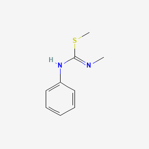 methyl N'-methyl-N-phenylcarbamimidothioate