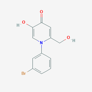 1-(3-bromophenyl)-5-hydroxy-2-(hydroxymethyl)pyridin-4(1H)-one