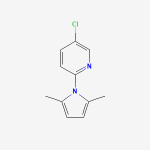 molecular formula C11H11ClN2 B8788673 5-chloro-2-(2,5-dimethyl-1H-pyrrol-1-yl)pyridine 