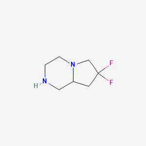 molecular formula C7H12F2N2 B8788702 7,7-Difluorooctahydropyrrolo[1,2-a]pyrazine 