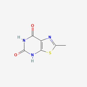 molecular formula C6H5N3O2S B8788801 2-Methyl thiazolo[5,4-d]pyrimidine-5,7-diol CAS No. 5021-52-3