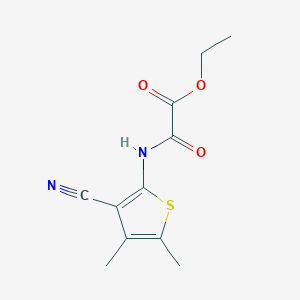 molecular formula C11H12N2O3S B8788817 Ethyl [(3-cyano-4,5-dimethylthiophen-2-yl)amino](oxo)acetate CAS No. 57785-66-7