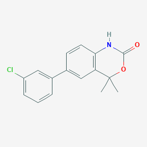 6-(3-Chlorophenyl)-4,4-dimethyl-1H-benzo[D][1,3]oxazin-2(4H)-one