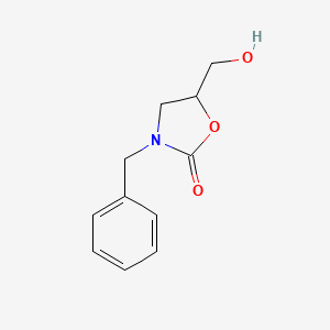 molecular formula C11H13NO3 B8788831 3-Benzyl-5-(hydroxymethyl)-1,3-oxazolidin-2-one CAS No. 107835-88-1