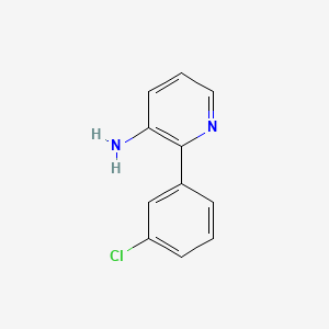 molecular formula C11H9ClN2 B8788838 2-(3-Chlorophenyl)pyridin-3-amine 