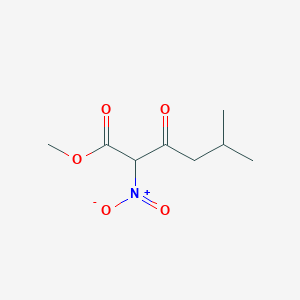 molecular formula C8H13NO5 B8788859 Methyl 5-methyl-2-nitro-3-oxohexanoate CAS No. 1184917-62-1