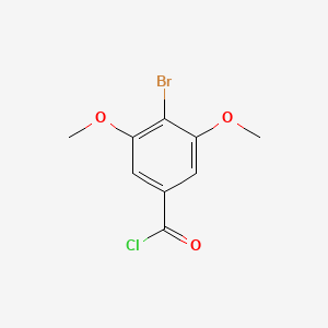 molecular formula C9H8BrClO3 B8788872 4-Bromo-3,5-dimethoxybenzoyl chloride CAS No. 56518-43-5