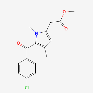 B8788936 Methyl 5-(4-chlorobenzoyl)-1,4-dimethyl-1H-pyrrole-2-acetate CAS No. 80769-52-4