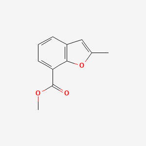 molecular formula C11H10O3 B8788944 Methyl 2-methylbenzofuran-7-carboxylate CAS No. 92810-80-5
