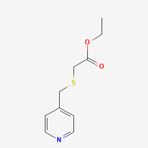 molecular formula C10H13NO2S B8788962 Ethyl 2-[(pyridin-4-ylmethyl)sulfanyl]acetate CAS No. 82118-29-4