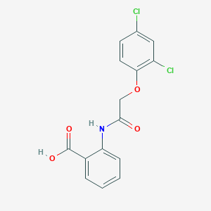 molecular formula C15H11Cl2NO4 B8788979 2-{[(2,4-Dichlorophenoxy)acetyl]amino}benzoic acid 