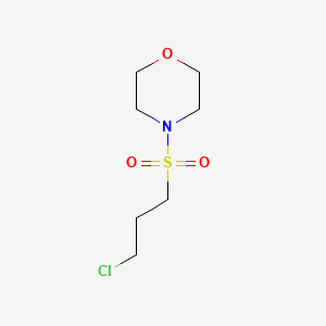 molecular formula C7H14ClNO3S B8789017 4-[(3-Chloropropyl)sulfonyl]morpholine CAS No. 21297-82-5