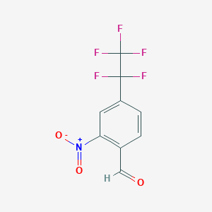 Benzaldehyde, 2-nitro-4-(1,1,2,2,2-pentafluoroethyl)-