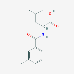 N-[(3-methylphenyl)carbonyl]leucine
