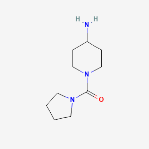 molecular formula C10H19N3O B8789056 1-(1-Pyrrolidinylcarbonyl)-4-piperidinamine 